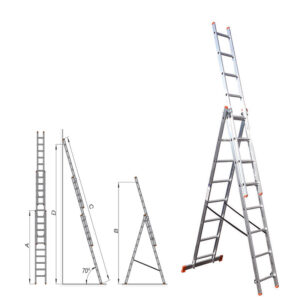 LJESTVE KOMBINIRANE 3SEKCIJE 2.5m 3X9 GAZIŠTA