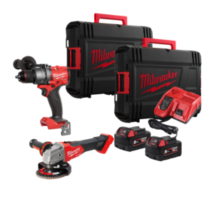 SET AKU IZVIJAČ UDARNI M18 FPD3-502X + BRUSILICA AKU M18 FSAG125X-0X MILWAUKEE