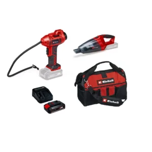 PXC SET AKU RUČNI USISAVAČ + AKU KOMPRESOR U TORBI + 2,5 Ah