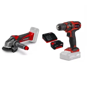 SET PXC AKU BUŠILICA TC-CD 18/35 Li + BRUSILICA KUTNA TE-AG 18/115-2 Li + PUNJAČ BRZI I BATERIJA 18 V 2.5 Ah