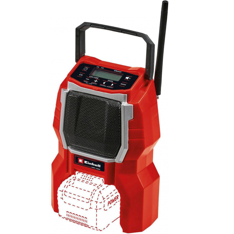 KA 3408017 AKU RADIO TC-RA 18 Li BT - SOLO EINHELL
